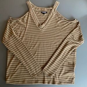 Striped V-Neck Long Sleeve